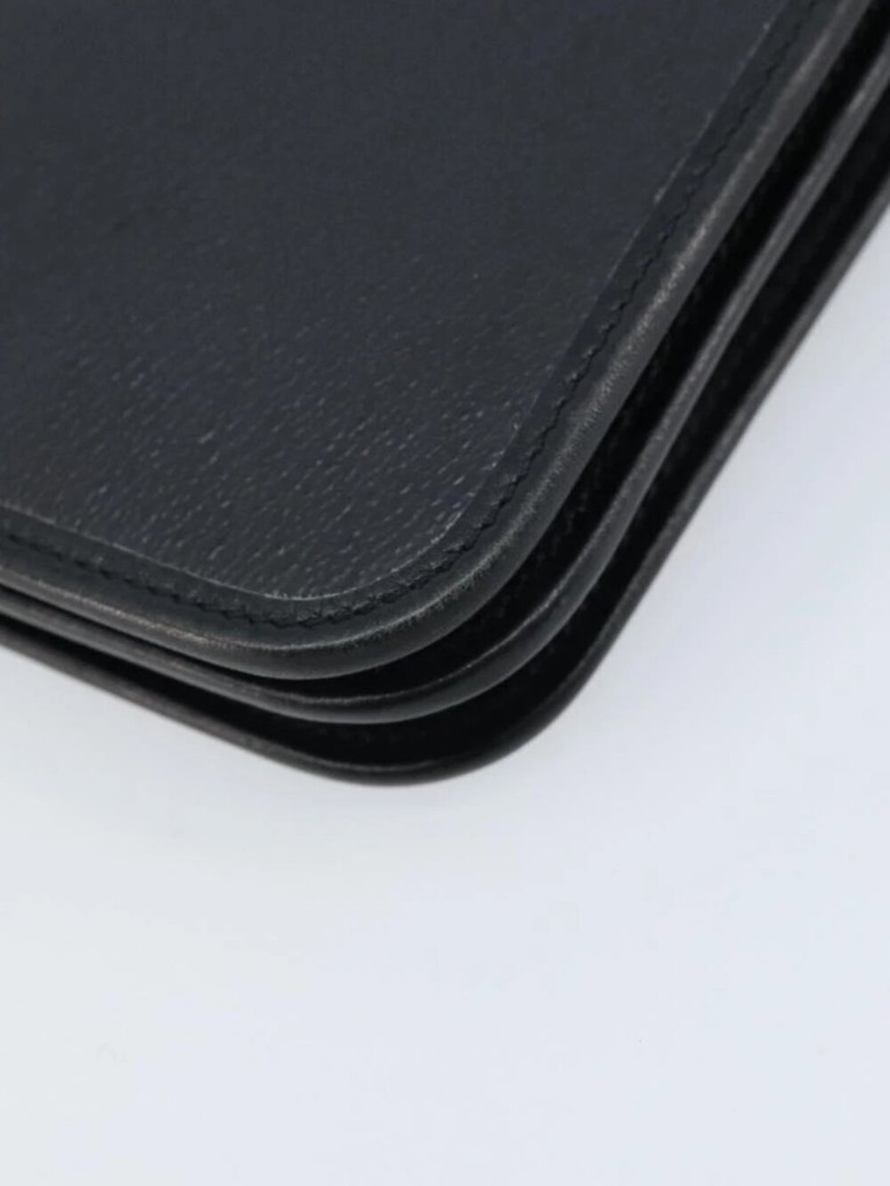 Christian Dior Honeycomb Canvas Chain Shoulder Bag PVC Black Gold Auth ka2491 - Picture 4 of 16